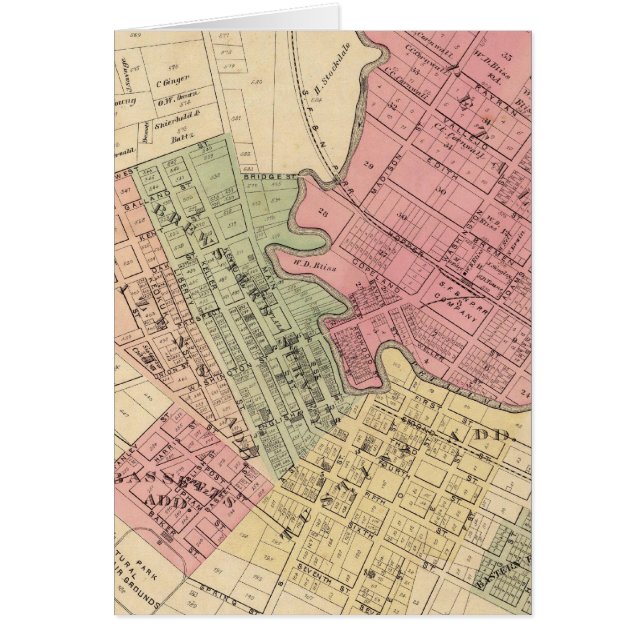 Map of Petaluma City 1877 (Front)