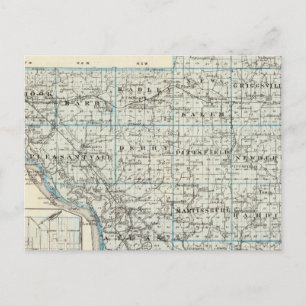 Map of Pike County and Pittsfield Postcard