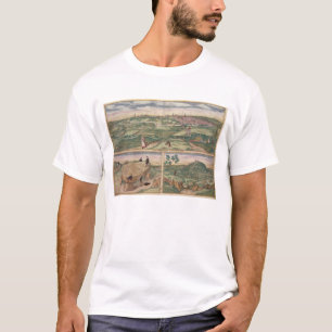 Map of Poitiers, from 'Civitates Orbis Terrarum' b T-Shirt