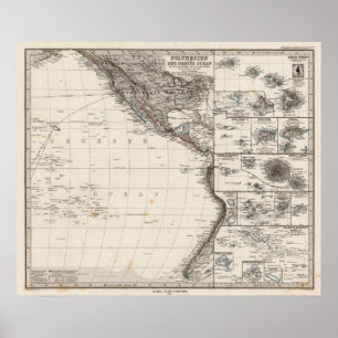 Map of Polynesia Poster