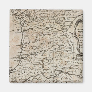 Map of Portugal Magnet