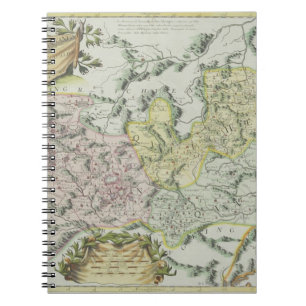 Map of Provinces in China Notebook