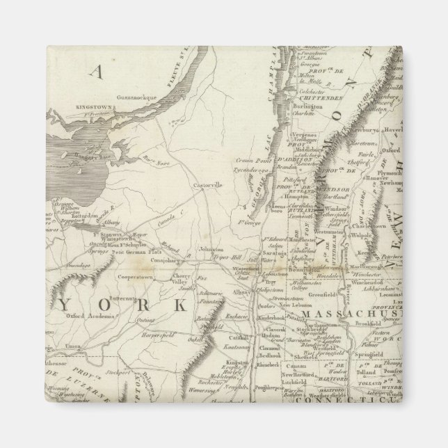 Map of Provinces of the United States Magnet (Front)