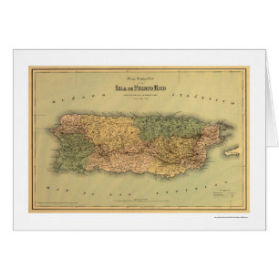 Map of Puerto Rico by Colton 1886