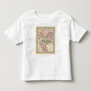 Map of Putnam, Kanawha, Boone counties Toddler T-Shirt