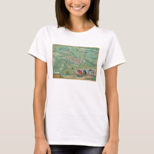 Map of Raab, from 'Civitates Orbis Terrarum' by Ge T-Shirt