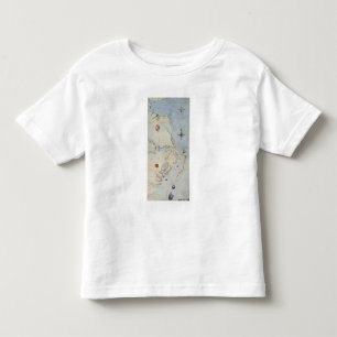 Map of Raleigh's Virginia Toddler T-Shirt