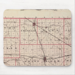 Map of Randolph County Mouse Pad