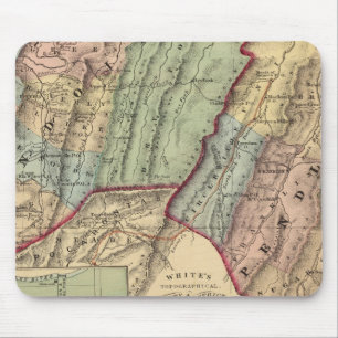 Map of Randolph, Pendleton counties Mouse Pad