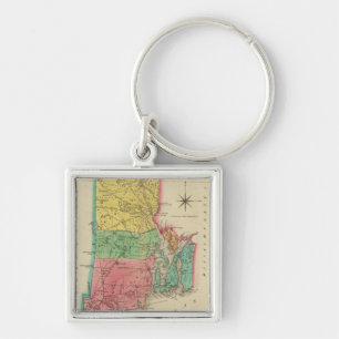 Map Of Rhode Island Key Ring