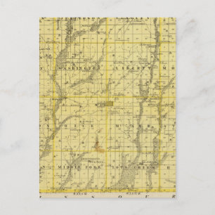 Map of Ringgold County, State of Iowa Postcard