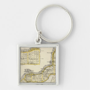 Map of Rock Island County and Dixon Key Ring
