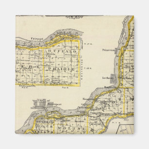 Map of Rock Island County and Dixon Magnet