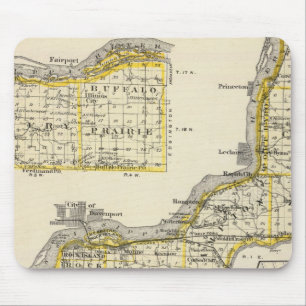 Map of Rock Island County and Dixon Mouse Pad