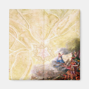 Map of Rocroi, from 'Atlas de Louis XIV' Magnet