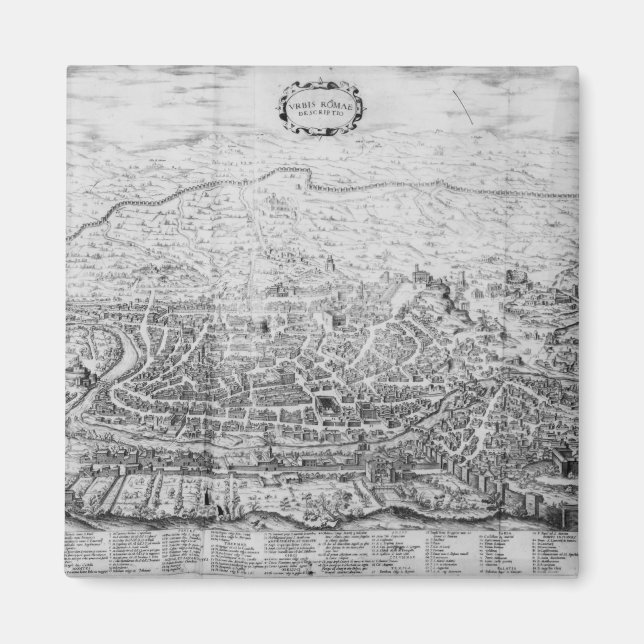 Map of Rome Magnet (Front)