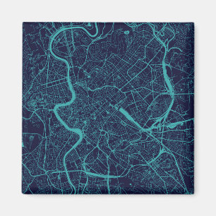 Map of Rome Magnet