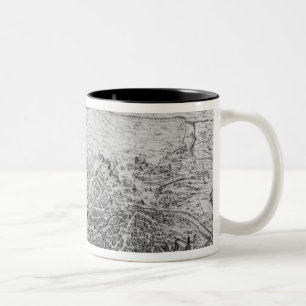 Map of Rome Two-Tone Coffee Mug