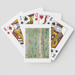 Map of Rotterdam and Gouda, from 'Civitates Orbis Playing Cards
