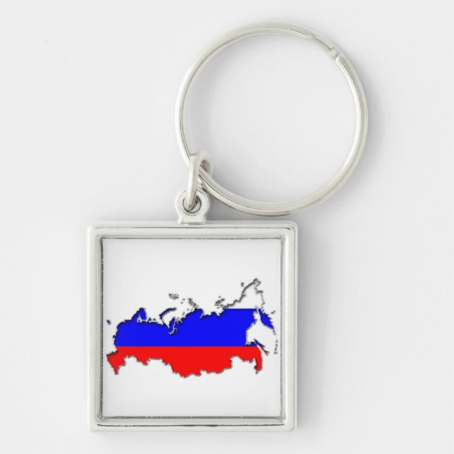 Map of Russia Key Ring (Front)