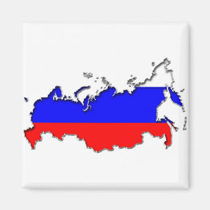 Map of Russia Magnet