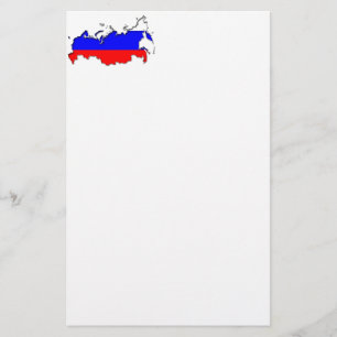 Map of Russia Stationery