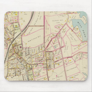 Map of Rye, New York Mouse Pad