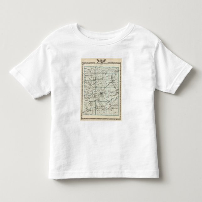 Map of Saline County Toddler T-Shirt (Front)