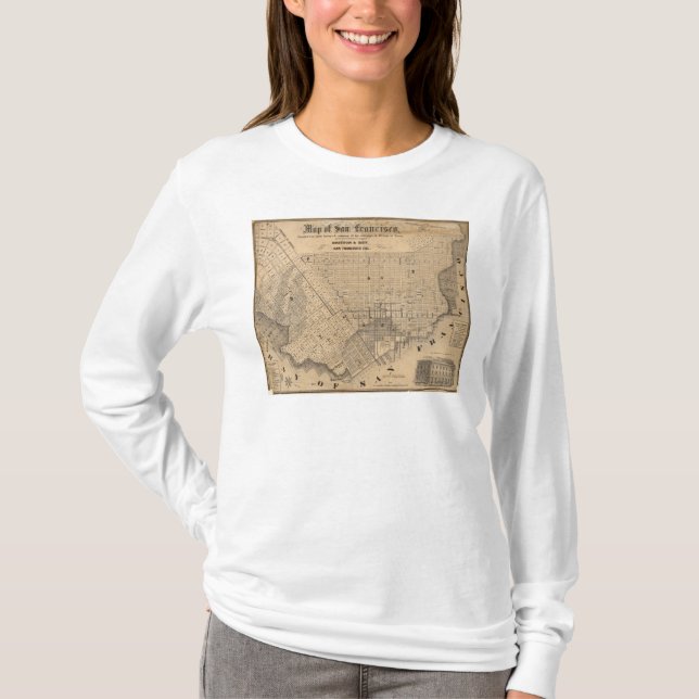 Map of San Francisco T-Shirt (Front)