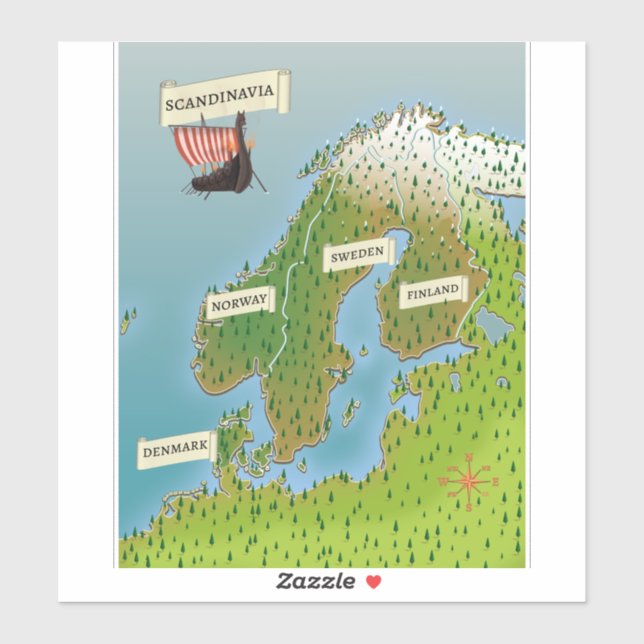 Map Of Scandinavia (Sheet)