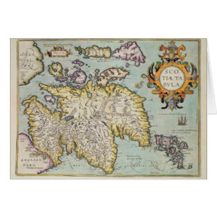 Map of Scotland Miliaria Scotia