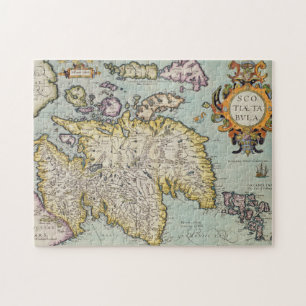 Map of Scotland   Miliaria Scotia Jigsaw Puzzle