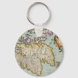 Map of Scotland   Miliaria Scotia Key Ring