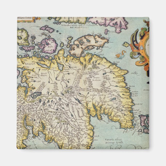 Map of Scotland | Miliaria Scotia Magnet (Front)