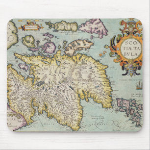 Map of Scotland Miliaria Scotia Mouse Pad