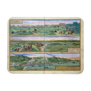 Map of Seville, Cadiz, and Malaga, from 'Civitates Magnet