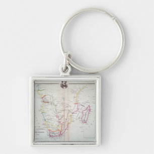 Map of South Africa illustrating Key Ring