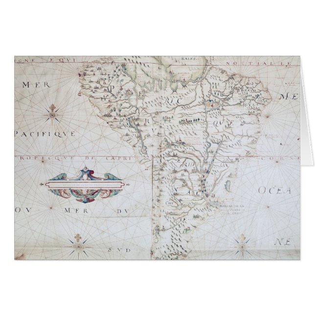 Map of South America (Front Horizontal)