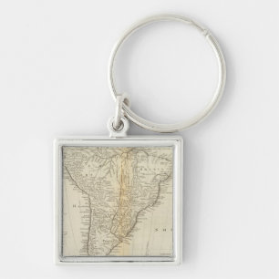 Map of South America 2 Key Ring