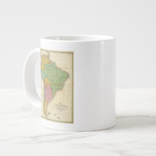 Map of South America 4 Large Coffee Mug