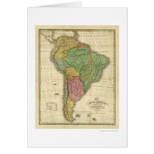 Map of South America by Finley 1826 (Front)