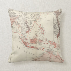 Map of South-East Asia & North Australia Cushion