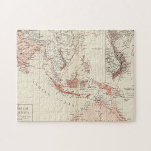 Map of South-East Asia & North Australia Jigsaw Puzzle