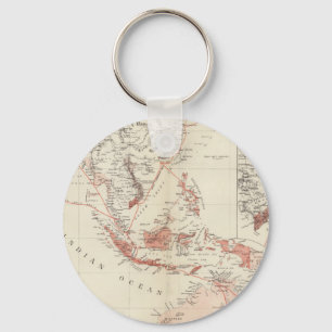 Map of South-East Asia & North Australia Key Ring