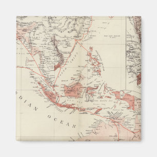 Map of South-East Asia & North Australia Magnet