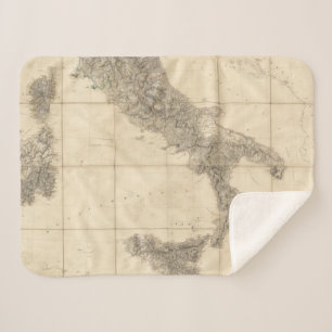 Map of South Italy and Adjacent Coasts Sherpa Blanket