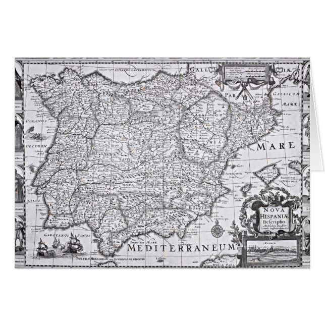 Map of Spain (Front Horizontal)