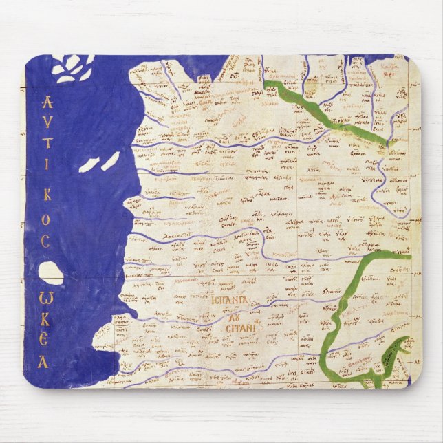 Map of Spain and Portugal, from 'Geographia' Mouse Pad (Front)