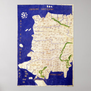 Map of Spain and Portugal, from 'Geographia' Poster