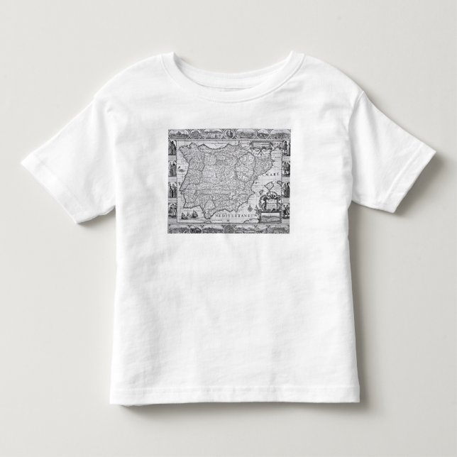 Map of Spain Toddler T-Shirt (Front)